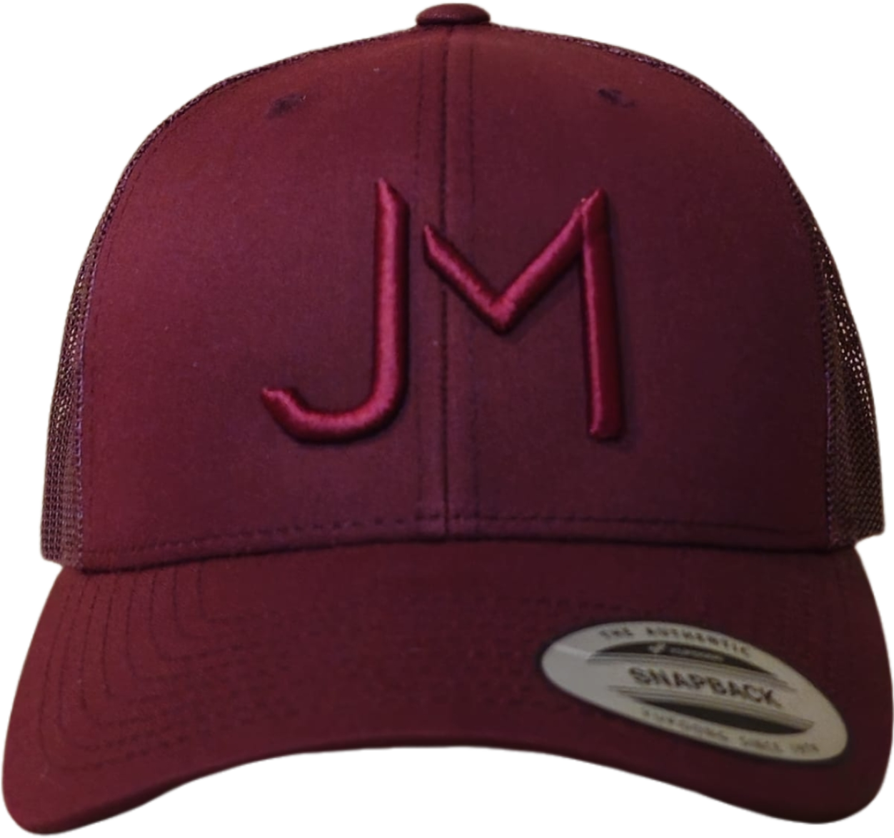 Bordeaux ton sur ton Jaman trucker cap Zanger Jaman