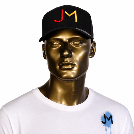 New Edition Zwarte JM trucker cap (RG)